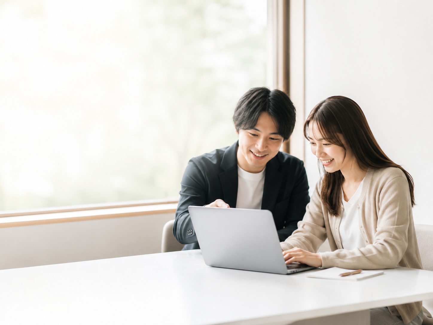 学習サポートを受ける女性